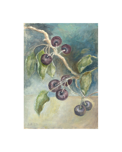 Buckthorn Berries (Original Painted Panel)