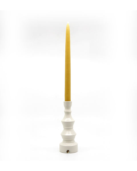 Candlestick III (White Earthenware)