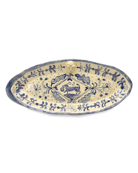 Decorative Platter (Dog with Basket)