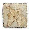 Golden Hound (Handmade Tile)