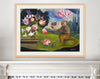 Monkey & Tulips (Original Framed Painting)