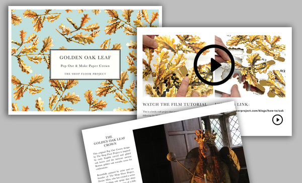 Golden Oak Leaf (Pop Out Crown) – THE SHOP FLOOR PROJECT ltd