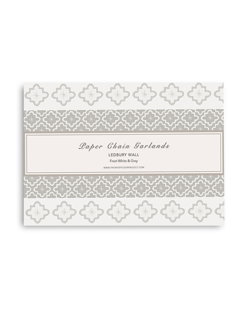 Paper Chain Garland Kit: Ledbury Wall (Frost White & Grey)