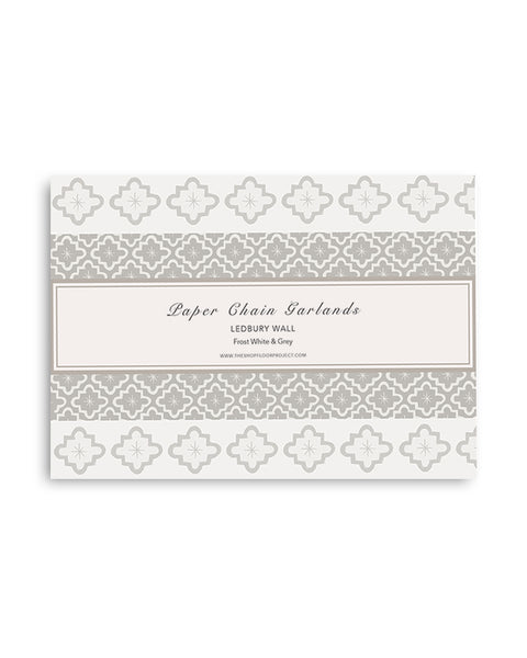 Paper Chain Garland Kit: Ledbury Wall (Frost White & Grey)