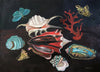 Shells & Butterflies (Original Framed Painting)