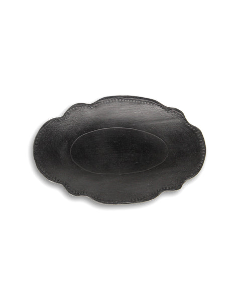 Waxed Scalloped (Small Oval Dish)