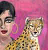 Josephine Baker & Cheetah (Print)