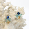 Bumble Bee Earrings (Aquamarine)