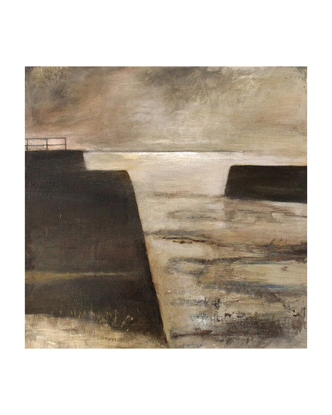 Canal Foot, Winter Low Tide - Original Framed Painting