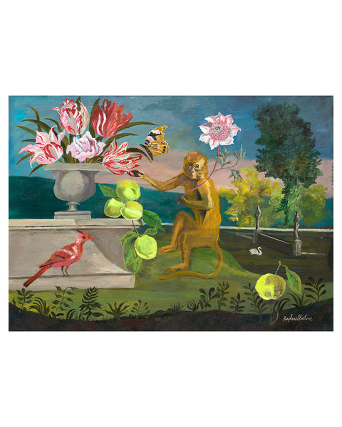 Monkey with Tulips (Limited Edition Print)