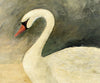 Mute Swan | very large Hand Painted Tray