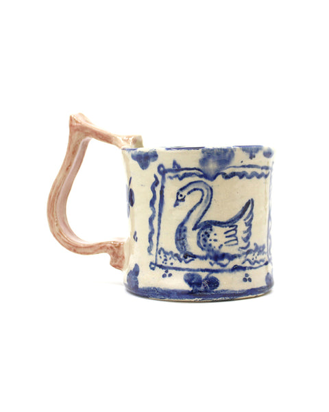 Swan and Clover Cup (Pink)