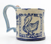 Swan and Flowers Cup (Sky Blue)