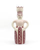 The Queen Candle Holder (Dusky Pink Stripe)