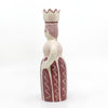 The Queen Candle Holder (Dusky Pink Stripe)