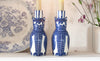 Blue Cat Candle Holder