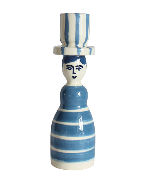 Striped Lady Candle Holder