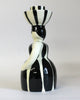 Swirling Skirt Lady Candle Holder (Monochrome)