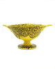 Pedestal Compote (Yellow Swirl)