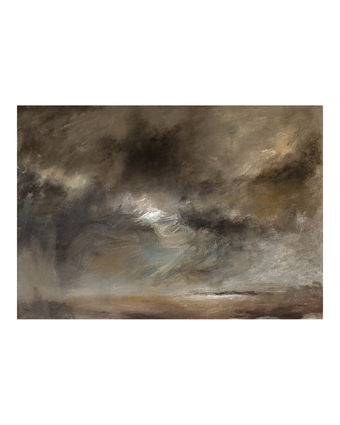 Storm Clouds Over Bay I - Original Framed Painting