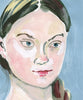 Painted Portrait - Greta Thunberg