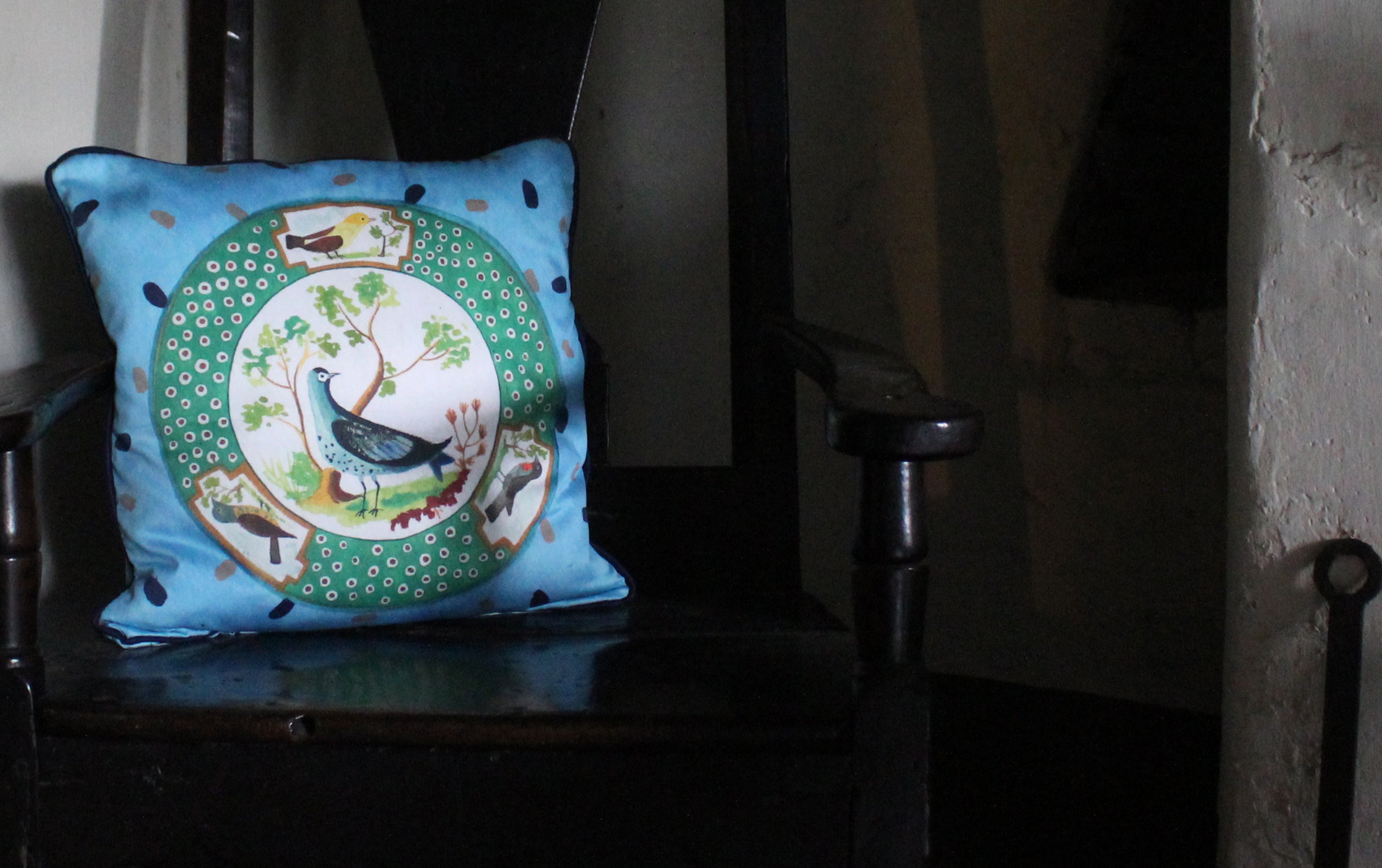 Painted Plate Cushions