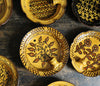 Slipware Candle Sconce (Leaves II)