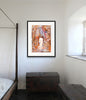 Anne Hathaway (Rust) (Original Framed Collagraph)
