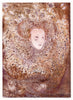 Elizabeth I (Rust) (Original Framed Collagraph)
