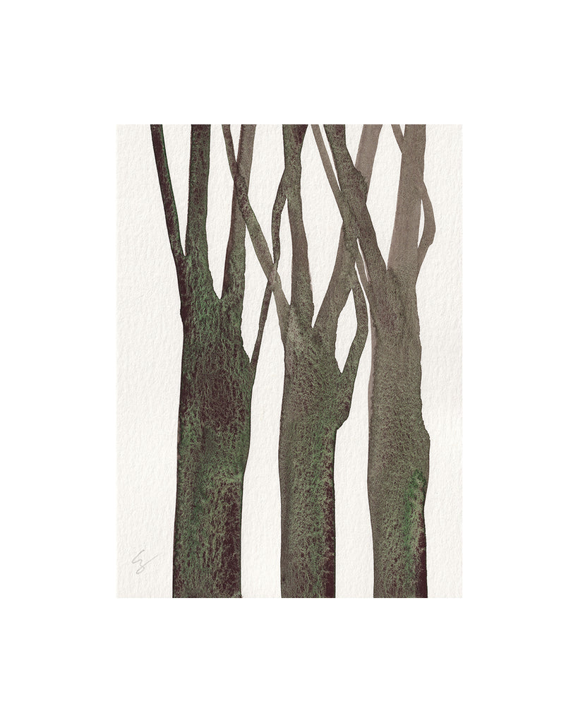 Elm Trees I (Original Framed Watercolour)