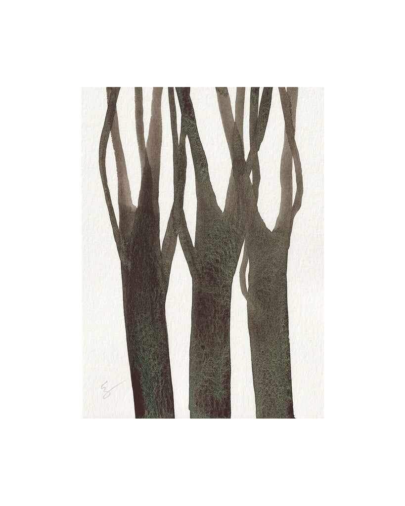 Elm Trees II (Original Framed Watercolour)