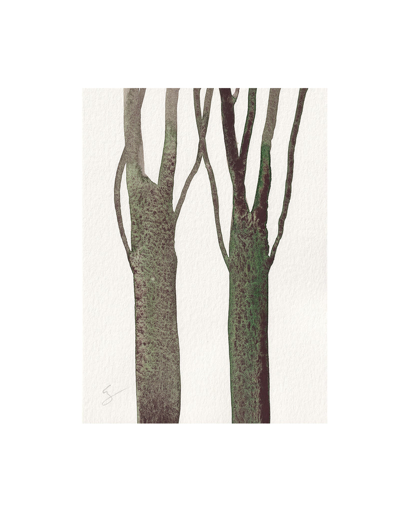 Elm Trees III (Original Framed Watercolour)