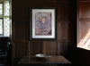 Elizabeth I (Indigo) (Original Framed Collagraph)
