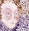 Elizabeth I (Indigo) (Original Framed Collagraph)