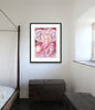 Elizabeth I Rainbow & Serpent (Plaster Pink) (Original Framed Collagraph)