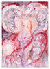 Elizabeth I Rainbow & Serpent (Plaster Pink) (Original Framed Collagraph)
