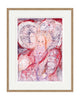 Elizabeth I Rainbow & Serpent (Plaster Pink) (Original Framed Collagraph)