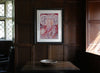 Elizabeth I Rainbow & Serpent (Plaster Pink) (Original Framed Collagraph)