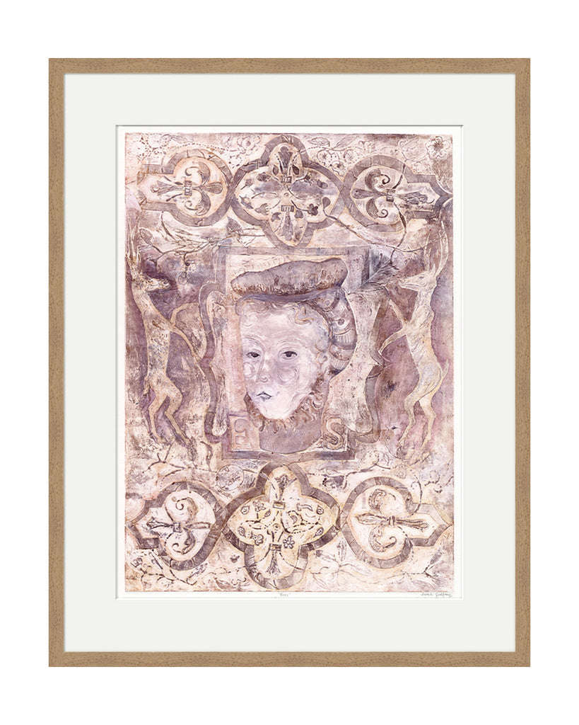 Bess of Hardwick Hall (Plaster) (Original Framed Collagraph)