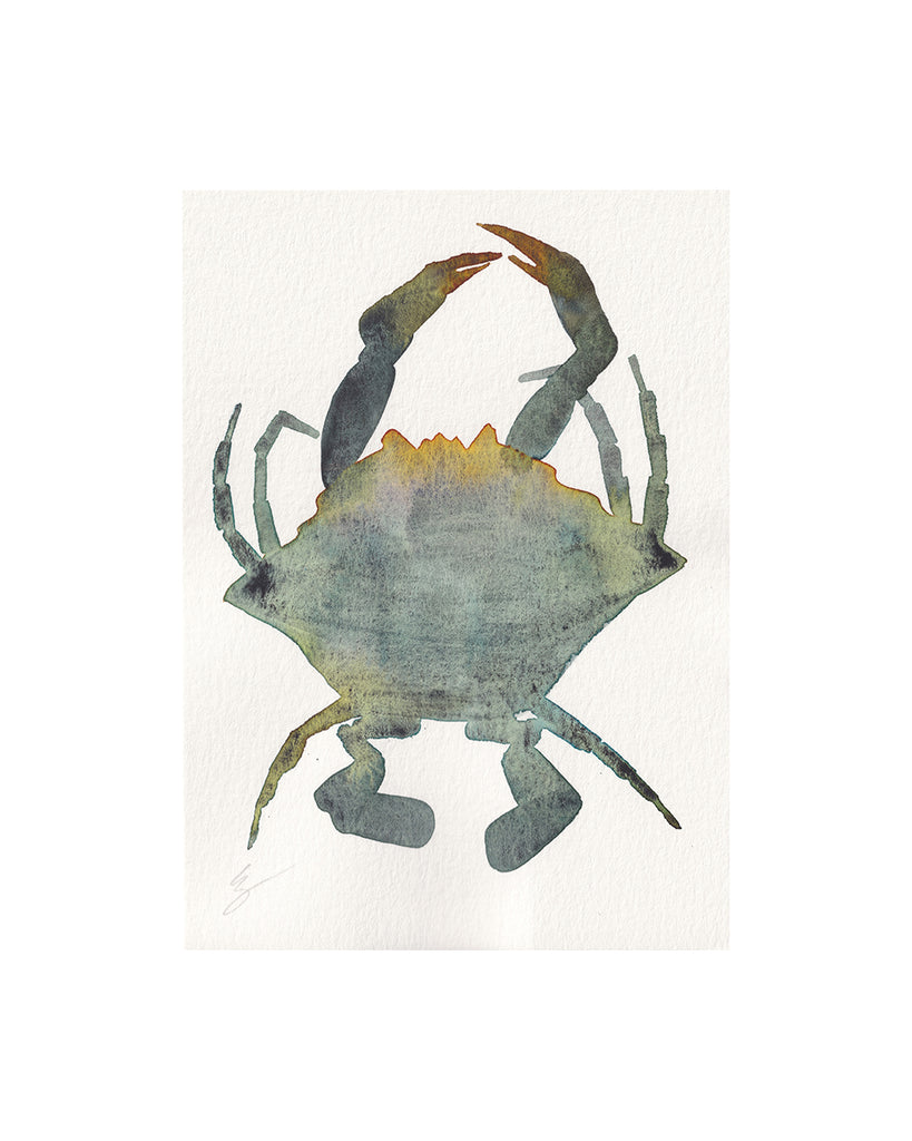 Island Crab I (Original Framed Watercolour)