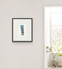 Blue Stone Stack III (Original Framed Watercolour)