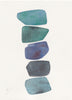 Blue Stone Stack III (Original Framed Watercolour)