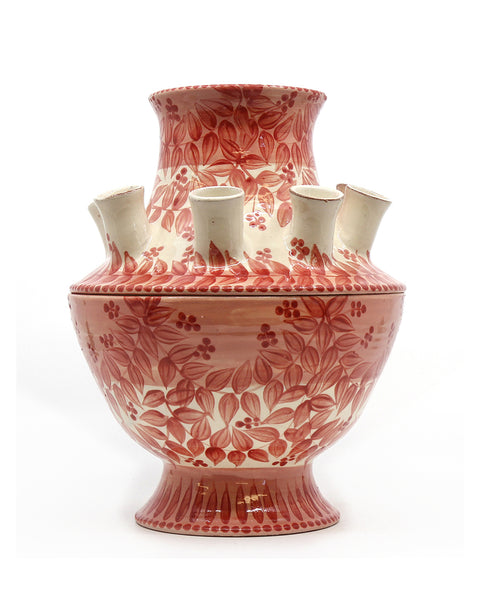 Spouted Bough Pot (Pink Garland)