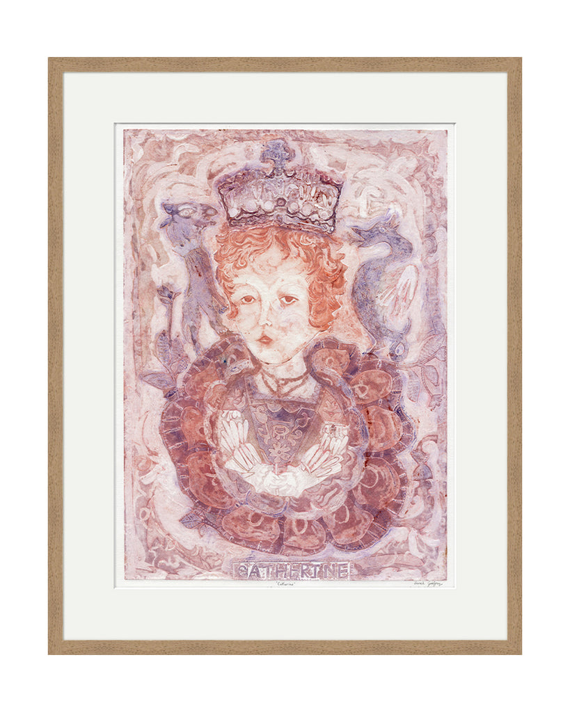 Catherine Parr (Plaster) (Original Framed Collagraph)