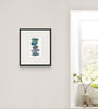 Blue Stone Stack V (Original Framed Watercolour)