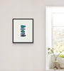 Blue Stone Stack VII (Original Framed Watercolour)