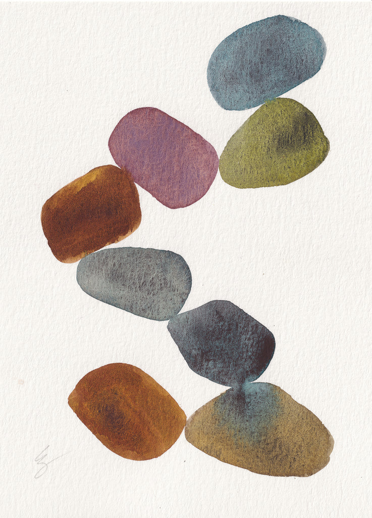 Pebble Path I (Original Framed Watercolour) – THE SHOP FLOOR PROJECT ltd