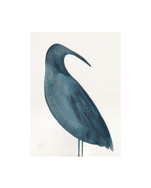 Foreshore Bird I (Original Framed Watercolour)