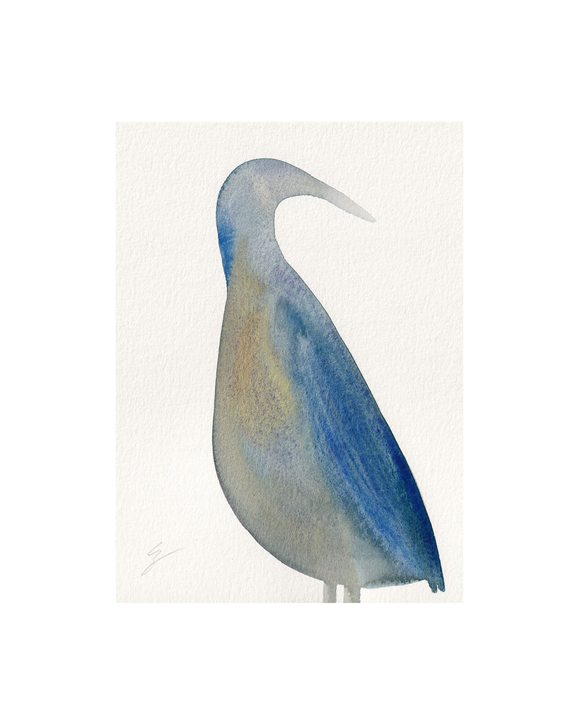 Foreshore Bird II (Original Framed Watercolour)