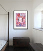 Maria Sibylla Merian (Tapestry Red) (Original Framed Collagraph)